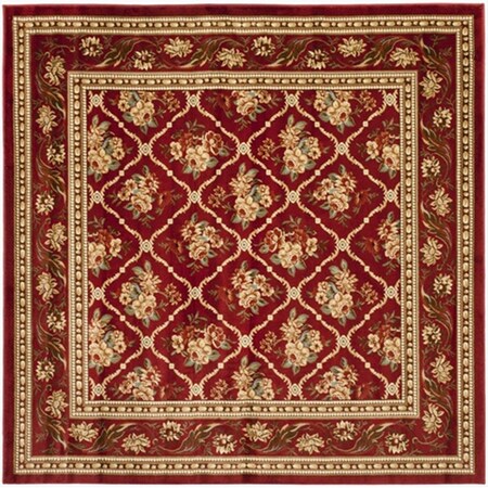 Safavieh 6 ft. 7 in. x 6 ft. 7 in. Square Lyndhurst Red and Red Traditional Rug LNH556-4040-7SQ